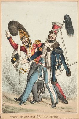 Lot 502 - Military caricatures. Heath (William), The Glorious 18th June, circa 1830