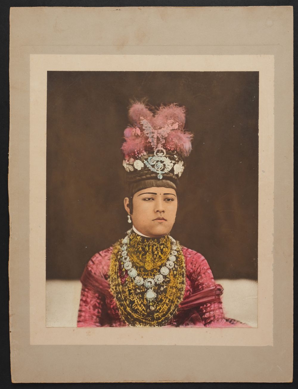 Lot 400 Nepal. A group of 3 handcoloured gelatin