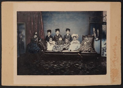 Lot 400 - Nepal. A group of 3 hand-coloured gelatin silver print portraits of Nepalese nobility