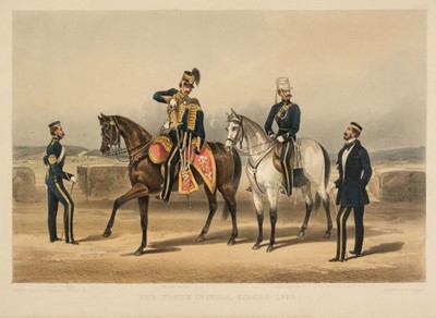 Lot 506 - Military. Walker (F.). The Tenth in India, Kirkee 1854, Ackermann & Co. 1855