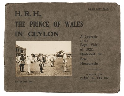 Lot 389 - Ceylon. H.R.H. the Prince of Wales in Ceylon. A Souvenir of the Royal Visit of 1922