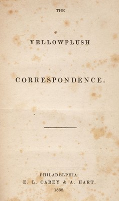 Lot 548 - Thackeray (William Makepeace). The Yellowplush Correspondence, 1838