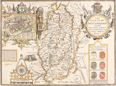 Lot 424 - Nottinghamshire. Speed (John), The Countie of Nottingham..., circa 1627