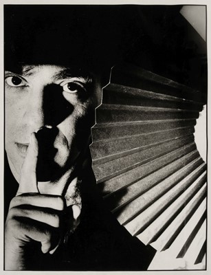 Lot 58 - Jarman (Derek, 1942-1994). Portrait by Alastair Phain (1961-), 1985, vintage bromide print