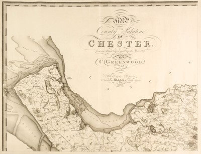 Lot 382 - Cheshire. Greenwood (C.), Map of the County Palatine of Chester..., 1819