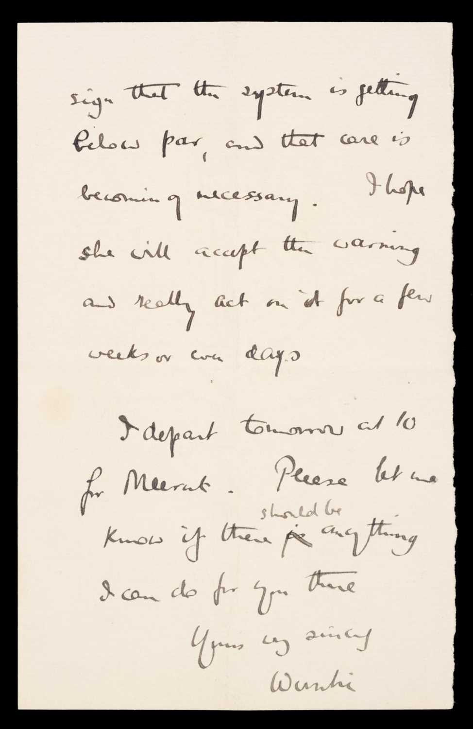 Lot 127 - Baden-Powell (Robert, 1st Baron, 1857-1941). Autograph Letter Signed, 'Wunhi', 13 October 1897