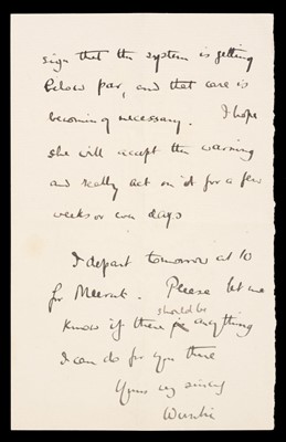 Lot 127 - Baden-Powell (Robert, 1st Baron, 1857-1941). Autograph Letter Signed, 'Wunhi', 13 October 1897