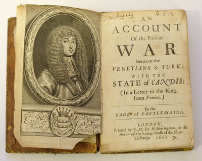 Lot 9 - Castlemaine (Roger Palmer, Earl of). Account of the Present War between the Venetians & Turk, 1666