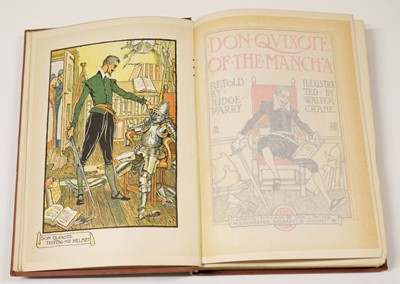 Lot 669 - Crane (Walter, illustrator). Don Quixote of the Mancha, signed