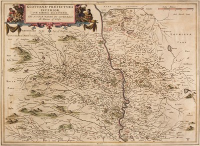 Lot 445 - Scotland. Blaeu (Johannes), Four regional maps, Amsterdam, circa 1654