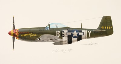 Lot 154 - Valo (John C., circa 1963-). 357th Fighter Group North American P-51D-5, signed