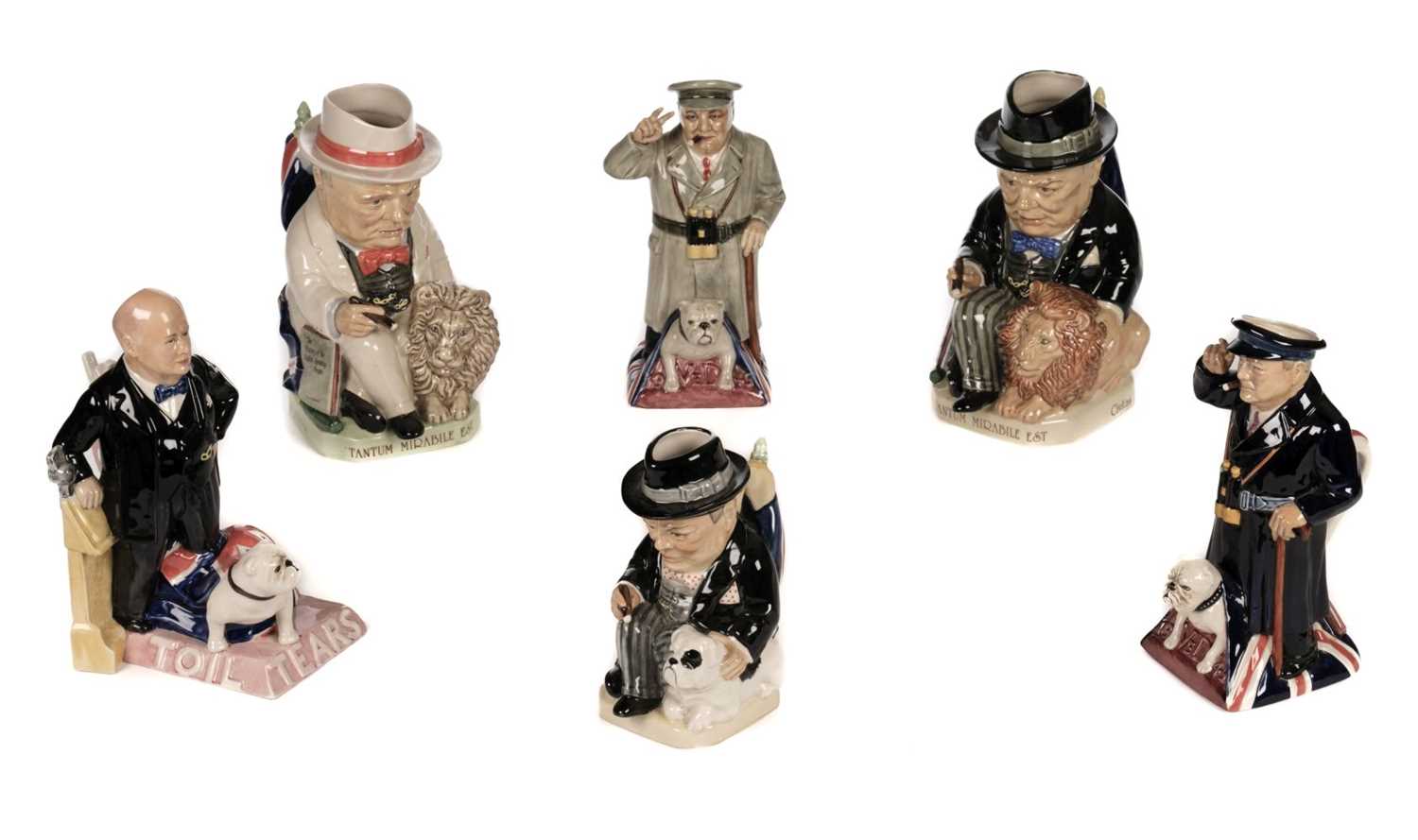 Lot 387 - Churchill (Winston Spencer). A collection of Kevin Francis toby jugs