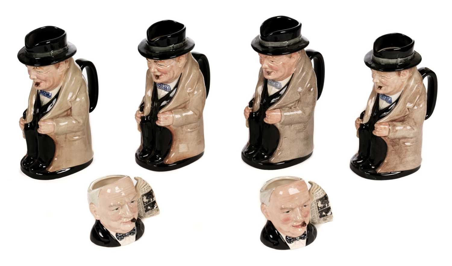 Lot 389 - Churchill (Winston Spencer). A collection of Royal Doulton toby jugs