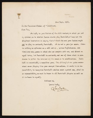 Lot 161 - Lowther (Hugh Cecil, 1857-1944, 5th Earl of Lonsdale). Two Typed Letters Signed, 1914 & 1917