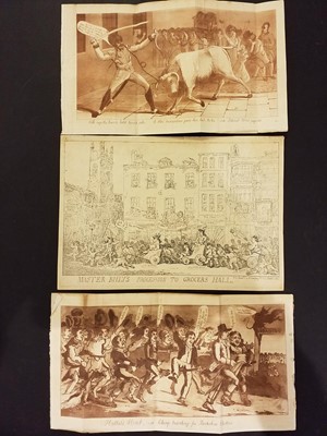 Lot 530 - The Satirist. A collection of nineteen caricatures, early 19th century