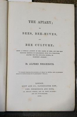 Lot 118 - Neighbour (Alfred). The Apiary; or, Bees, Bee-Hives, and Bee Culture, 1865
