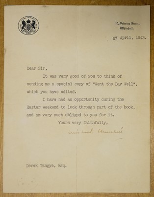 Lot 370 - Churchill (Winston Spencer). Typed Letter Signed, ‘Winston S. Churchill’, 27 April 1943