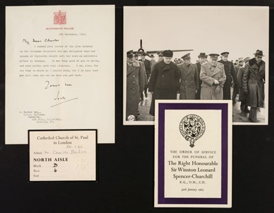 Lot 381 - Churchill (Winston S). Papers of Charles Barker, chief clerk, 10 Downing St, 1940-45