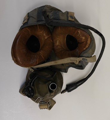 Lot 44 - Flying Helmets. A WWII B Type flying helmet and others