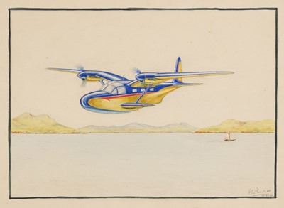 Lot 424 - Group Captain W.D.G. 'Four-Run' Watkins. POW drawings