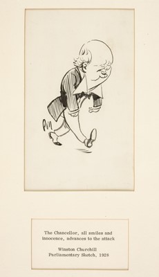 Lot 375 - Poy (Percy Fearon, 1874-1948). Winston Churchill Parliamentary Sketch, 1928