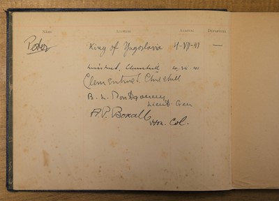 Lot 366 - Churchill (Winston Spencer). Autograph Signature, 'Winston S. Churchill', 4 September 1941