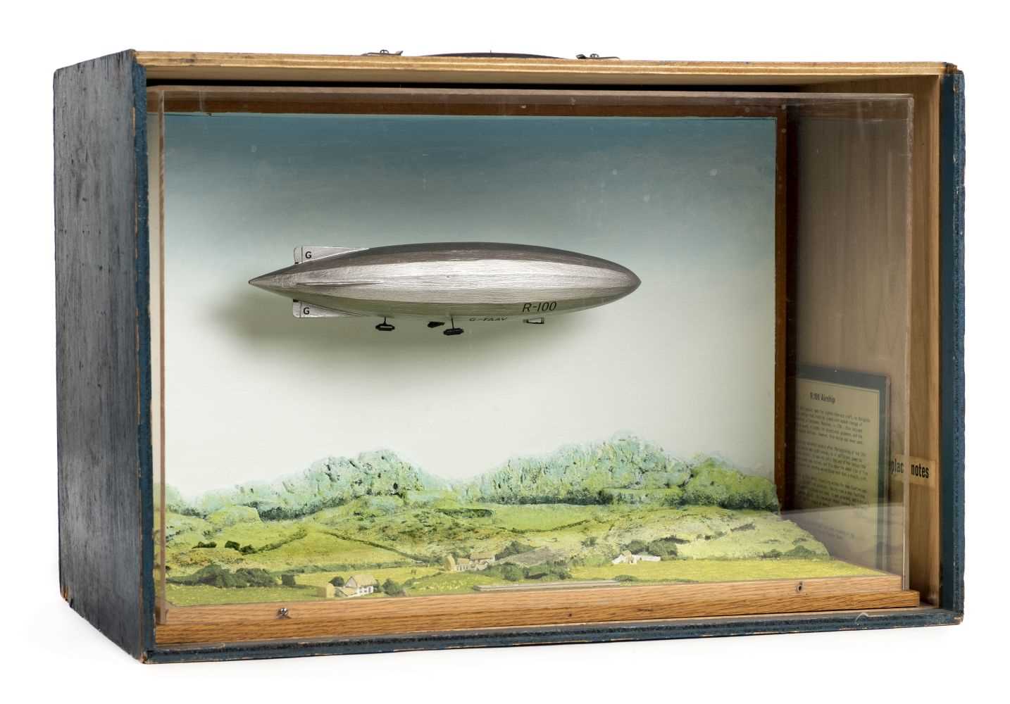 Lot 80 - R.100 Airship. A diorama, circa 1925