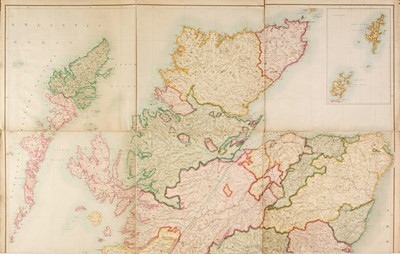 Lot 87 - Scotland. Bartholomew (John), Black's New Large Map of Scotland, circa 1874