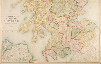Lot 87 - Scotland. Bartholomew (John), Black's New Large Map of Scotland, circa 1874