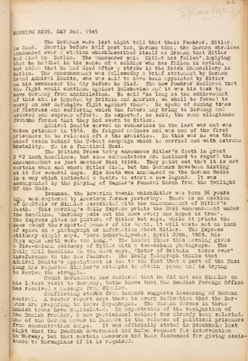 Lot 435 - Stalag III-A. Camp News Service of Stalag III-A at Luckenwalder, 25 April to 19 May 1945