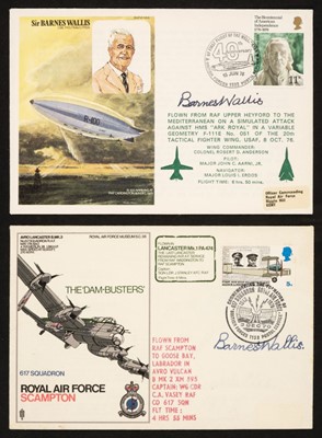 Lot 337 - Wallis (Barnes Neville, 1887-1979). A pair of First Day Covers Signed, 'Barnes Wallis'