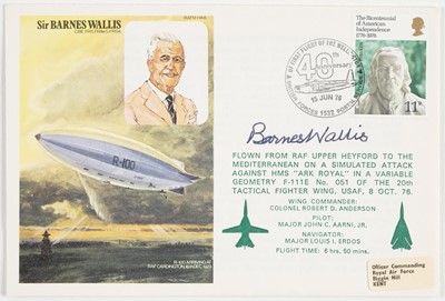 Lot 337 - Wallis (Barnes Neville, 1887-1979). A pair of First Day Covers Signed, 'Barnes Wallis'