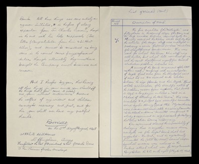 Lot 323 - Wallis (Barnes Neville). An important Autograph Letter Signed, 'B.N. Wallis', 2 August 1948