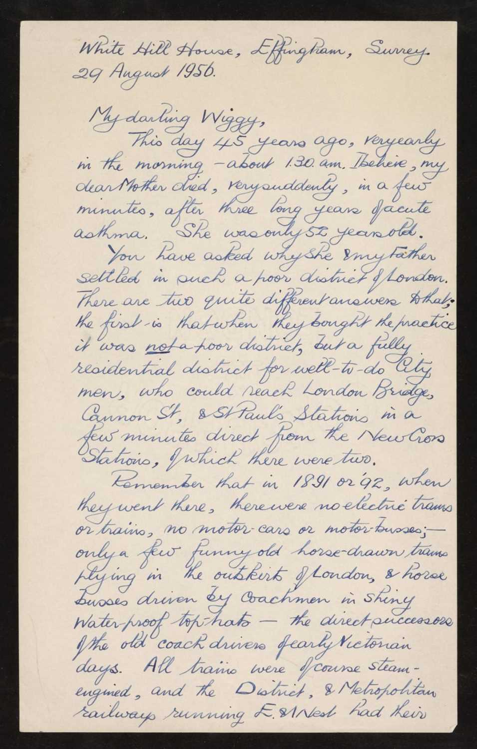Lot 329 - Wallis (Barnes Neville, 1887-1979). Autobiographical notes in the form of an autograph letter signed