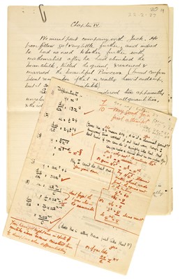 Lot 317 - Wallis (Barnes Neville, 1887-1979). Autograph manuscript lessons... , November 1922 to February 1924