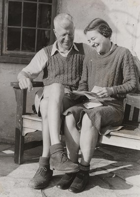 Lot 330 - Wallis (Barnes Neville, 1887-1979). A vintage photograph of Barnes Wallis, 26 September 1957