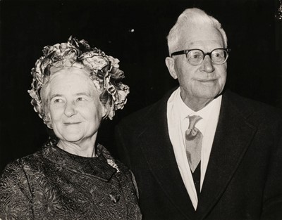 Lot 330 - Wallis (Barnes Neville, 1887-1979). A vintage photograph of Barnes Wallis, 26 September 1957