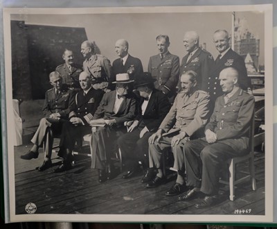 Lot 380 - World War II Leaders. A group of signed photographs of World War II leaders and related, c. 1940s