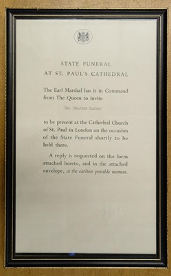 Lot 377 - Funeral of Rt. Hon. Sir Winston Leonard Spencer-Churchill, a group of printed ephemera