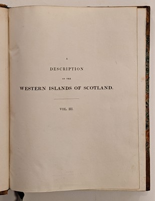 Lot 112 - MacCulloch (John). A Description of the Western Islands of Scotland, 1819, & Jameson, Shetland, 1798