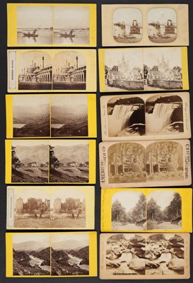 Lot 143 - Travel & Topography. A group of approximately 110 worldwide travel stereoviews