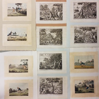 Lot 232 - Sporting prints. A collection of 26 prints, 17th - 19th century