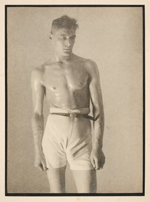 Lot 48 - Glover (Montague Charles, 1898-1983). A group of 7 studies of a male model in studio, c. 1930-35