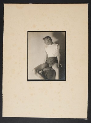 Lot 48 - Glover (Montague Charles, 1898-1983). A group of 7 studies of a male model in studio, c. 1930-35