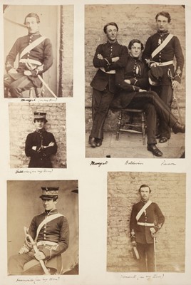 Lot 233 - Military Album. An album of 71 photographs, possibly some by Aaron Edwin Penley