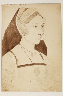 Lot 13 - Fenton (Roger, 1819-1869). Album of 37 mounted albumen prints of portrait drawings, c. late 1850s