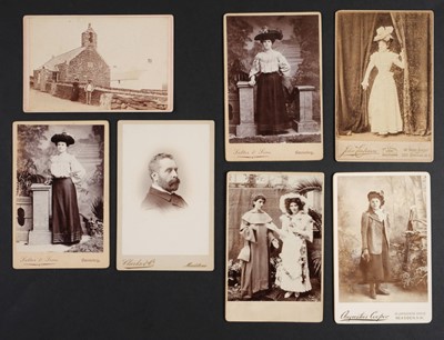Lot 130 - Cartes de Visite. A collection of approximately 140 albumen print cartes de visite, 1860s and later