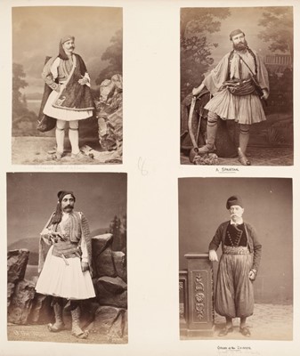 Lot 353 - Greece. An album containing 96 mounted albumen print photographs, c. 1880s