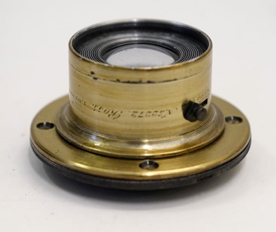 Lot 114 - Victorian plate camera with Ross London 8 inch f/16 Patent Concentric brass lens