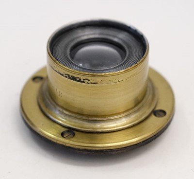 Lot 114 - Victorian plate camera with Ross London 8 inch f/16 Patent Concentric brass lens